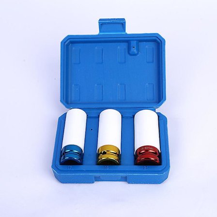 SPECIELLE LANGE SLAGSOCKETTER TIL ALU-FÆLGE ÆSKE MED 3