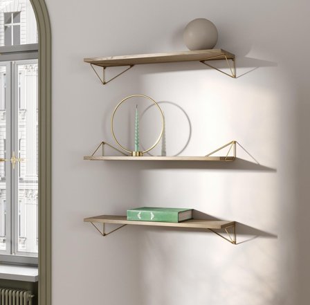 Maze Pythagoras Hylleplate Eik 80cm