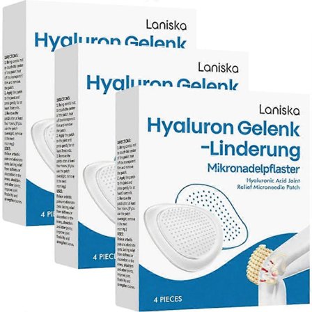 Hyaluron Ledlindring Mikronåleplaster Praktisk Let at Bruge Mikronåleplaster til Ældre Aktive Voksne (3 pakker)