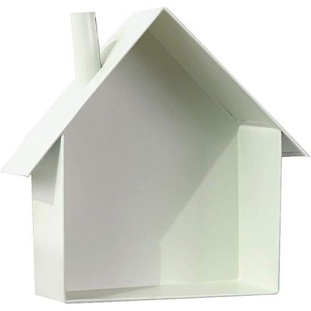 2024, Metallvegg hylle - Smijern lite hus veggdekorasjon oppbevaringshylle veggdekor