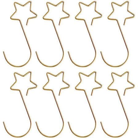 100 joulukuusenkoristekoukkua - Kultatähti[YD]