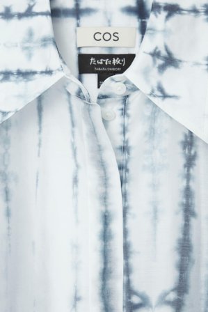 COS Koszula Z Krótkim Rękawem – Relaxed Fit in Niebieski