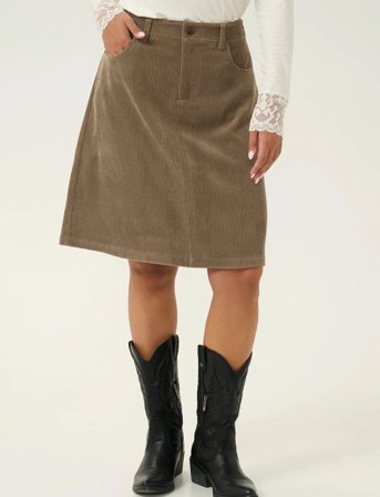 Cream Crcory Skirt - Brown - 34