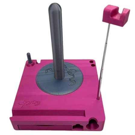 Bärbar Garnspolelåda - Multifunktionell Virknålsväska Avtagbar Spolorganisatör med Telefonställ, Perfekt för Stickning & Virkning