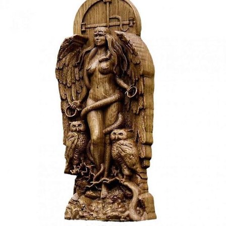 Gudinnastaty, Moder Jord-staty, Venusstaty, dekorativ prydnadsskulptur för hem och trädgård 9*3*22 cm