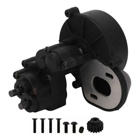 RC-vaihteisto, jossa vaihde eteen- ja taaksepäin Axial Scx Wrangler RC-maasturiautoon, musta