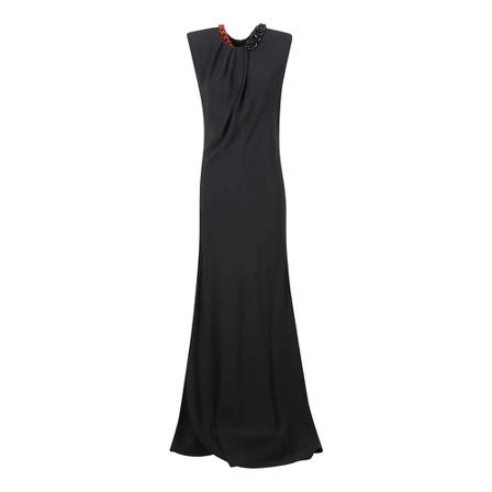 Stella McCartney Sleeveless Maxi Kjole Sort, Dame