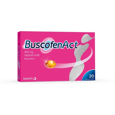 BuscofenAct 400 mg Con Ibuprofene Analgesico Contro Dolori Forti