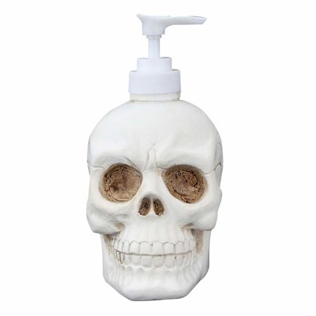 Tvåldispenser Halloween Skull Flytande Tvålpump Vit