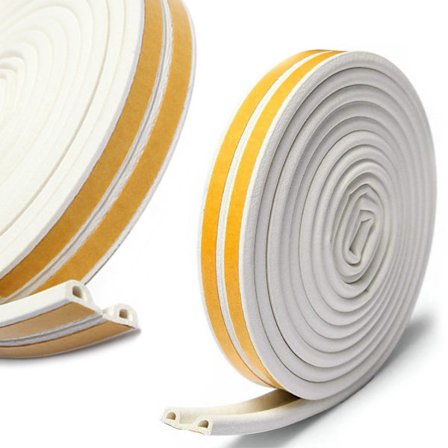 P-Tiivistenauha 9x6mm – Itseliimautuva Ovi- Ja Ikkunatiiviste | EVA Vaahto | Rakoihin 3-5mm