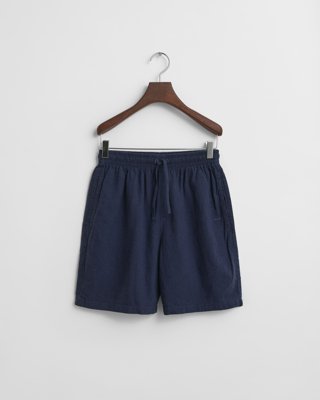 GANT - Shorts i bomull og lin for ungdom til herre marine