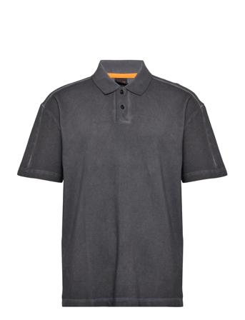 Petechy Polos Short-sleeved Grå BOSS