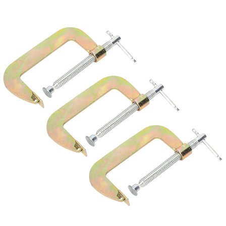 3 stk. C-klemme G-klemme Træbearbejdning Svejsning Håndgreb Holder Tømrer Værktøj 2 tommer
