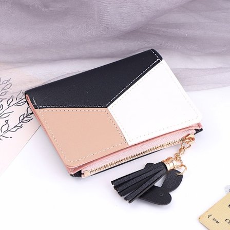 Kort kvast tegnebog Kvinder Pung Mini Mønt Pung Kortlomme