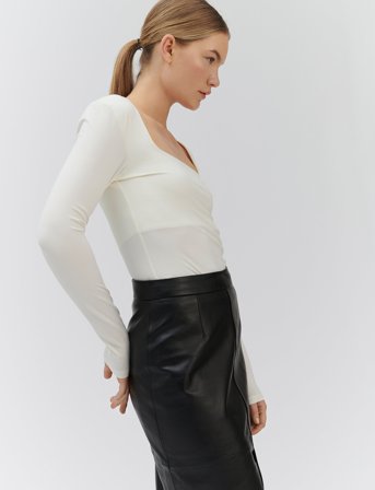 Rosemunde Long Sleeve T-Shirt - White - 34