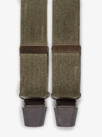 John Henric Men's Grüne Hosenträger Size 35mm