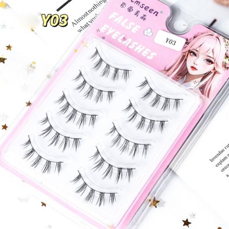 Naturliga lösögonfransar falska fransar 03 03