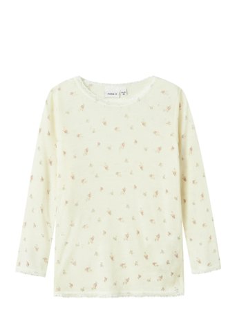 Nmfwang Wool Needle Ls Top Noos Cream Name It