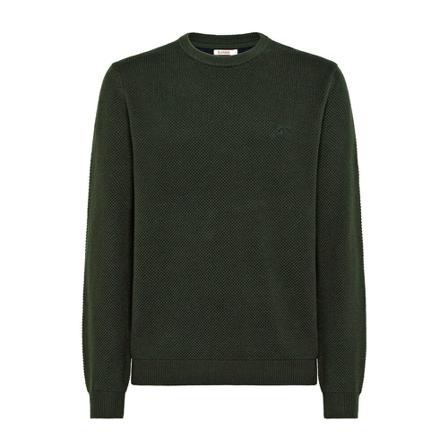 Sun68 Round-neck Strik Grøn, Herre Strik, Størrelse: L