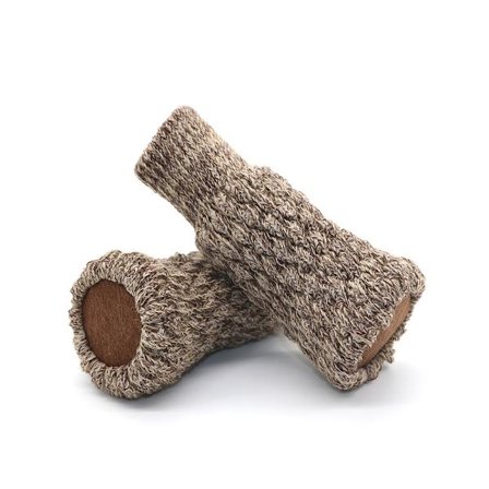 Khaki 24-pak skridsikre stolestrømper, stolben, stolben, strik