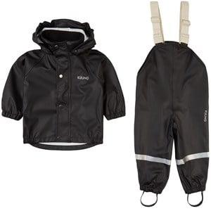 Kuling Always Black San Marino Recycled Rain Set 98/104 cm - Clothing sets - 98/104 cm - Black