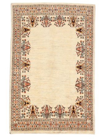 Hand Knotted Persian Gabbeh Persia Fine Rug 161X246 Beige/Brown