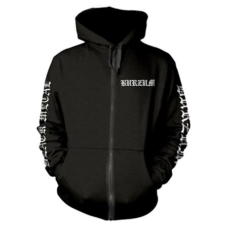 Burzum Unisex Vuxen Black Metal Full Zip Hoodie S Svart