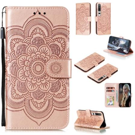 Xiaomi Mi 10 / 10 Pro - Mandala Plånboksfodral - Roséguld Roséguld