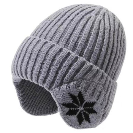 Vinter Mjuk Plysch Stickad Mössa Män Kvinnor Vindtät Sport Öronlapp Mössa Solid Fashion Mössa Hattar
