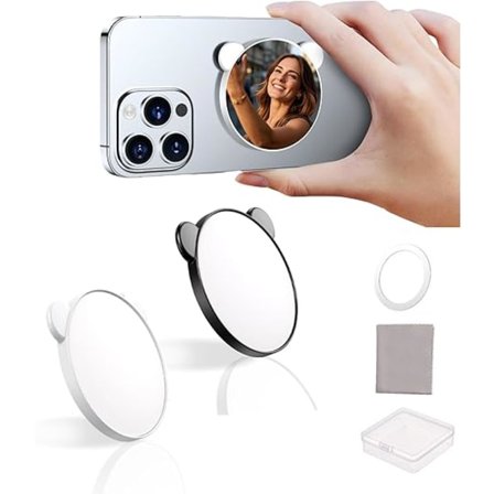 Magneettinen selfie-peili takakameralla, sopii iPhone 16 15 14 13 12 Pro Max Plus -puhelimille, Magsafe-kuorelle ja kaikille älypuhelimille.