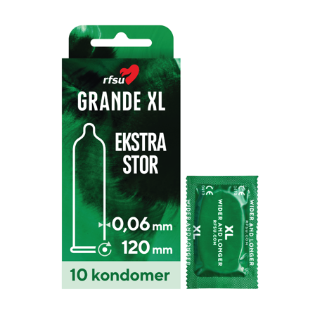 Rfsu Kondom Grande XL, 10 stk.