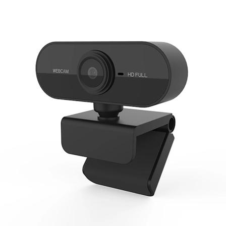 1080P Full HD Mini Webkamera f r PC med mikrofon, kompatibel med station ra och b rbara datorer, l mplig f r videosamtal, konferenser och arbete Black
