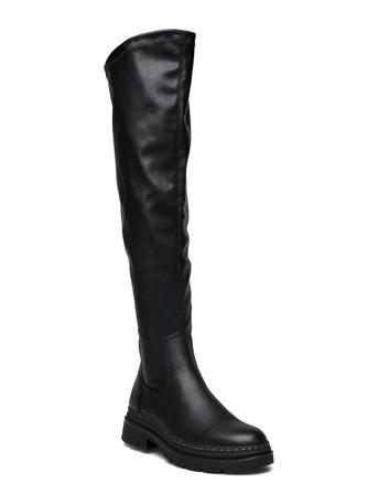 Woms Boots Korkeavartiset Saapikkaat Musta Tamaris