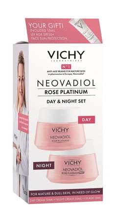 Vichy Neovadiol Rose Platinum Day & Night set 2 x 50 ml (+15 ml), Skincare, Dermatologisk- & SpecialSkincare, Ansigtspleje