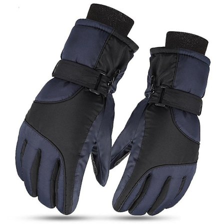 Tjocka sammetsvarma motorcykel vattentäta halkfria vindåkning pekskärm bomullsskidhandskar