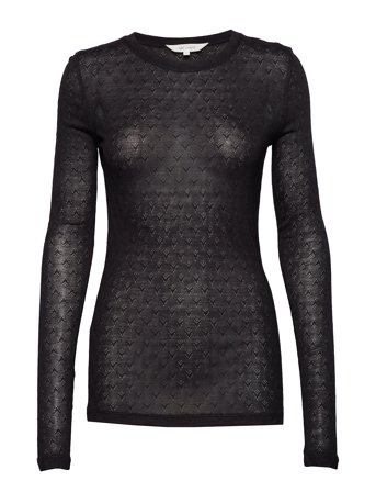 Fermi L/S Silk Top Black Gai+Lisva