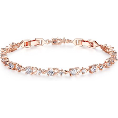 Lyxigt Smalt Roséguldpläterat Armband med Glimmande 5 Stilar