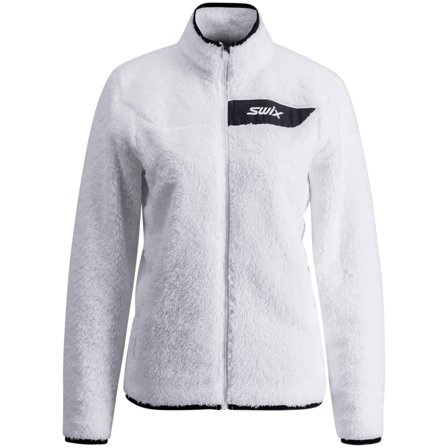 Swix Infinity Pile Midlayer Full Zip W Bright white