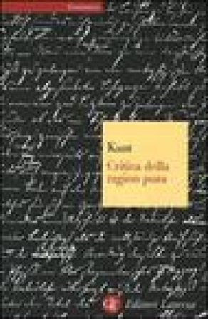 Critica della ragion pura Immanuel Kant