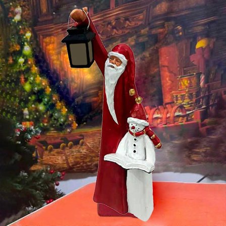 Daiosportswear Black or Friday Madness! Juledekorasjon Julenissen eller Snømann innendørs eller utendørs spisebordfigurer, eksklusivt tilbud [YJD]