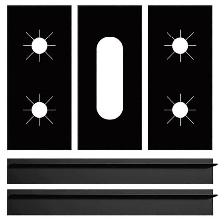 5 kpl Liesisuoja Lämmönkestävä Liesitason Suojus Helppo Puhdistaa Uudelleenkäytettävä Liesisuoja Kotikeittiöön