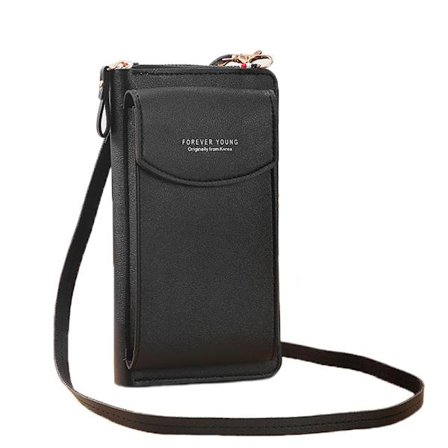 Kvinnor Plånböcker Läder Axelremsväska Mobiltelefonväska Plånbok Handväska