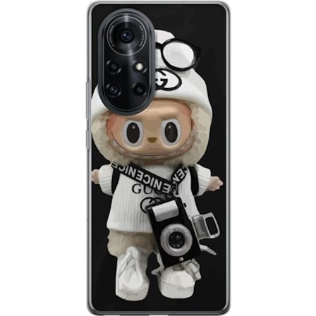 Yhteensopiva Puhelinkuori Huawei Huawei nova 8 Pro Tyylikäs muotoilijafiguuri kameralla ja katutyyliä, leikkisä keräilyfiguuri trendikkäässä ka