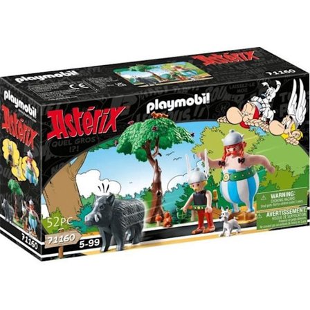 PLAYMOBIL 71160 Asterix Villisian metsästys, Asterix, Obelix ja Dogmatix, 52 kpl, 5-vuotiaat ja sitä vanhemmat