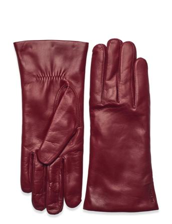 Elisabeth Accessories Gloves Finger Gloves Rød Hestra*Betinget Tilbud