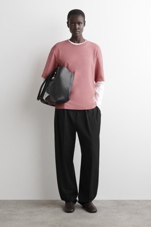 COS Women's T-Shirt Oversize in Rosa