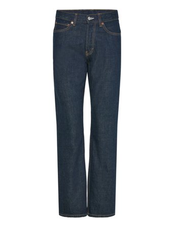 Weekday Orbit Mid Rise Regular Straight Leg Jeans - Navy - 30 x 32