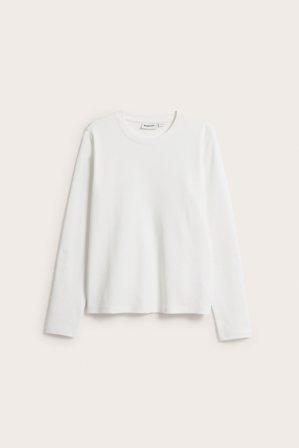 Kappahl | Top basicowy z długimi rękawami | Offwhite