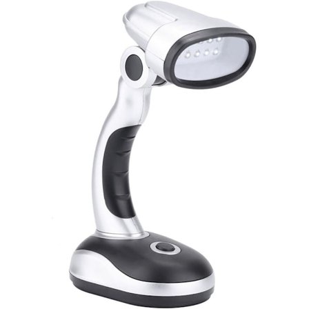 Justerbar 12 LED Skrivbordslampa Ögonskydd Läslampa Batteri