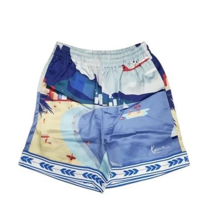 Karl Kani, Resort Shorts Blauw, Heren, Maat:M
